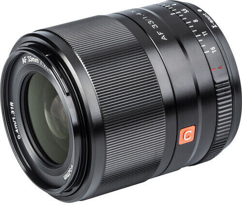 Viltrox Crop Camera Lens XF 33mm f1.4 APS-C Prime Autofocus Fixed for Fujifilm X Mount Black