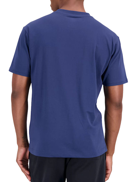 New Balance Ανδρικό T-shirt Μπλε με Στάμπα