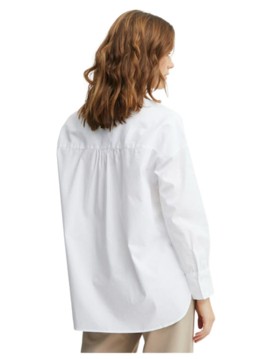 FRANSA SHIRT LONG SLEEVE FRPOP SH 3, 20611665_WHITE Women's