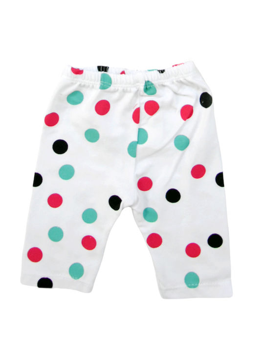 Baby Set Blouse & Leggings "3D Ice Cream" Pink/White Polka Dots