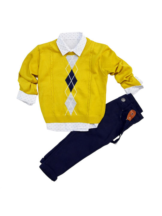 Baby Set 3 pcs. Trousers, Shirt, Sweater