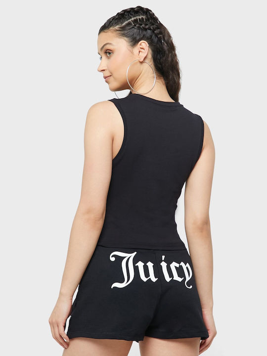 Juicy Couture Women's Summer Blouse Sleeveless Black