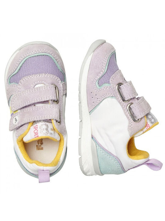 FALCOTTO HACK VL. 2014924011I29 SUEDE/NYLON LAVENDER-WHITE