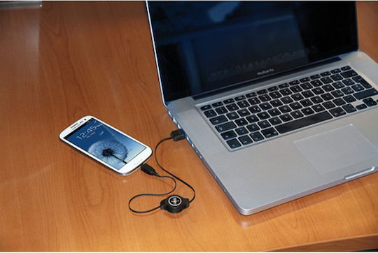 Lampa Retractable USB 2.0 to micro USB Cable Μαύρο 0.8m L3901.5 1τμχ