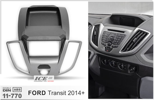 CARAV Industries Inc. DIN Fascia Panels 2 Din for Ford Transit 2014+