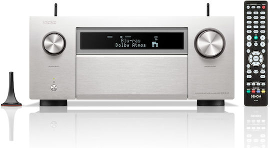 Denon AVC-A1H Ενισχυτής Home Cinema 4K/8K 15.4 Καναλιών 150W/8Ω 190W/6Ω με HDR και Dolby Atmos Ασημί