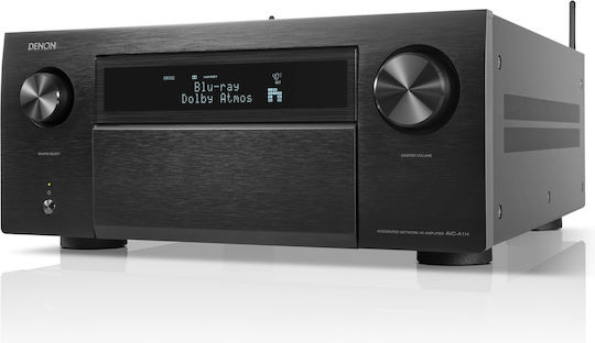 Denon AVC-A1H Home Cinema Amplifier 4K/8K 15.4 Channels 150W/8Ω 190W/6Ω with HDR and Dolby Atmos Black