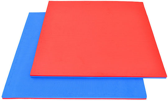 Pegasus Double Sided EVA Gym Floor Puzzle Tatami Mat Multicolour 100x100x2cm