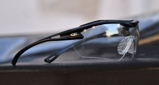 Cofra Shooting Glasses Gunner with Anti-Scratch Coating, Anti-Glare & UV Protection Black
