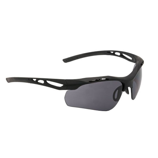 Swiss Eye Shooting Glasses Attac Set of 3 Lenses with Anti-Scratch Coating, Anti-Glare & UV Protection Black