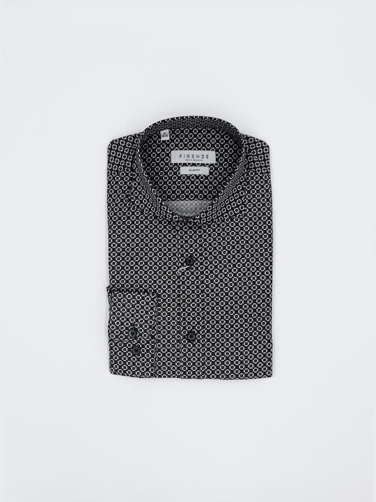 CASTELLO - SHIRT 022-8117-582 Firenze - BLACK