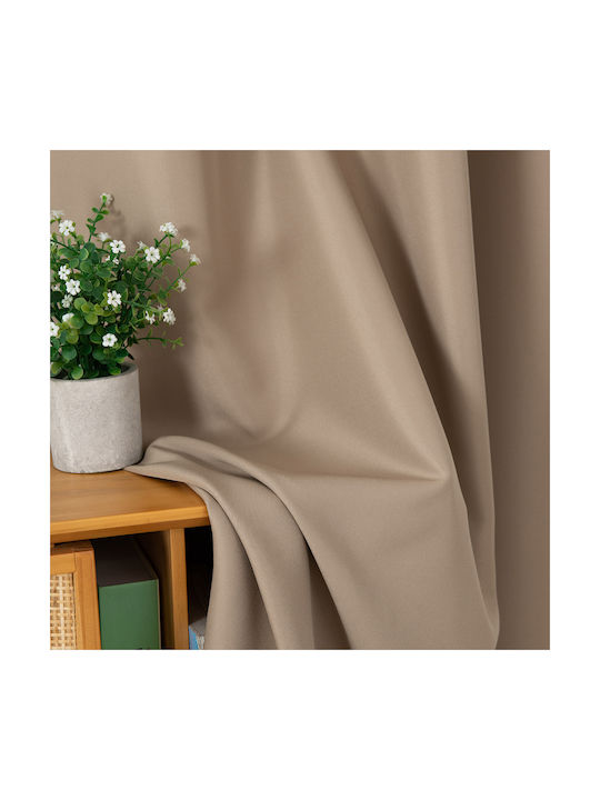 Beauty Home Перде с Копчета Effect 8443 Бежово 140x270см