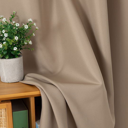 Beauty Home Vorhang mit Grommet Effekt 8443 Beige 140x270cm