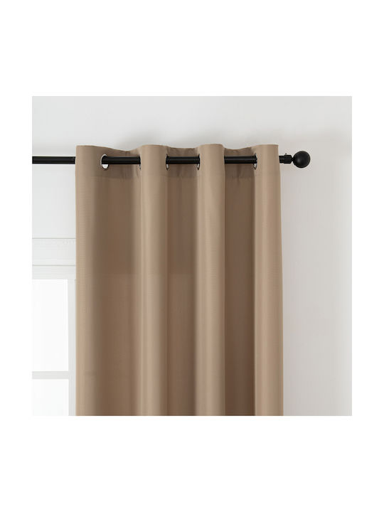 Beauty Home Перде с Копчета Effect 8443 Бежово 140x270см