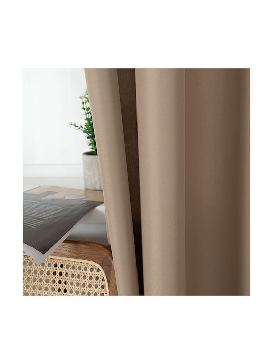 Beauty Home Перде с Копчета Effect 8443 Бежово 140x270см