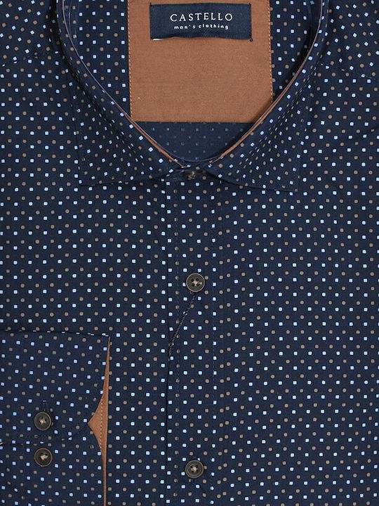 MEN'S SHIRT BLUE CASTELLO 019-5012