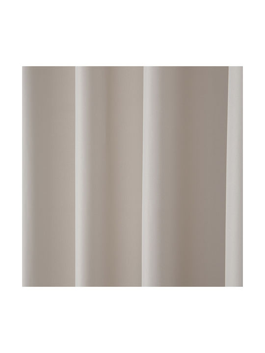 Beauty Home Κουρτίνα με Τρουκς Effect 8443 Εκρού 140x270εκ.