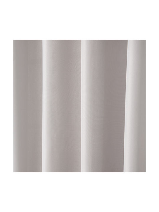 Beauty Home Перде с Копчета Effect 8443 Сребристо 140x270см