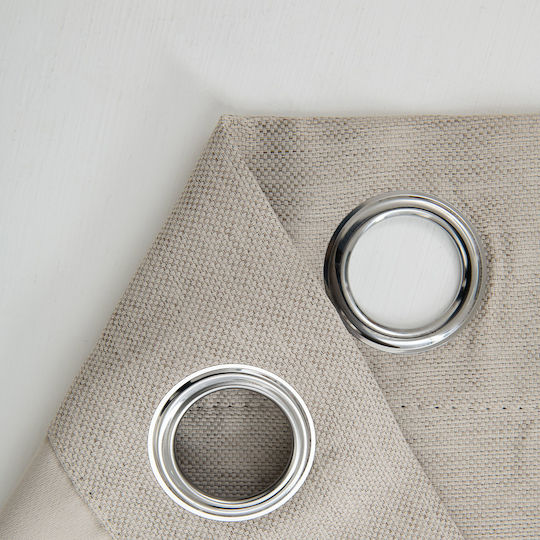 Beauty Home Blackout Curtain with Grommets Glare 8444 Beige 140x270cm