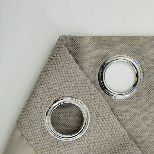 Beauty Home Verdunkelungsvorhang mit Grommets Sand 140x270cm