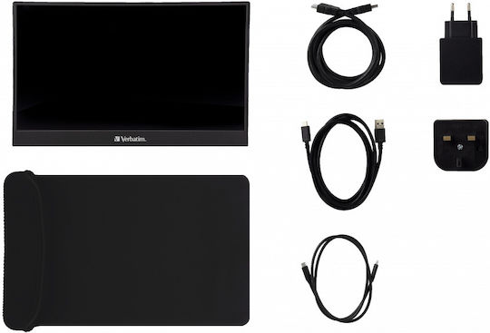 Verbatim PM-14 IPS HDR Monitor portabil 14" FHD 1920x1080 cu Timp de Răspuns 6ms GTG