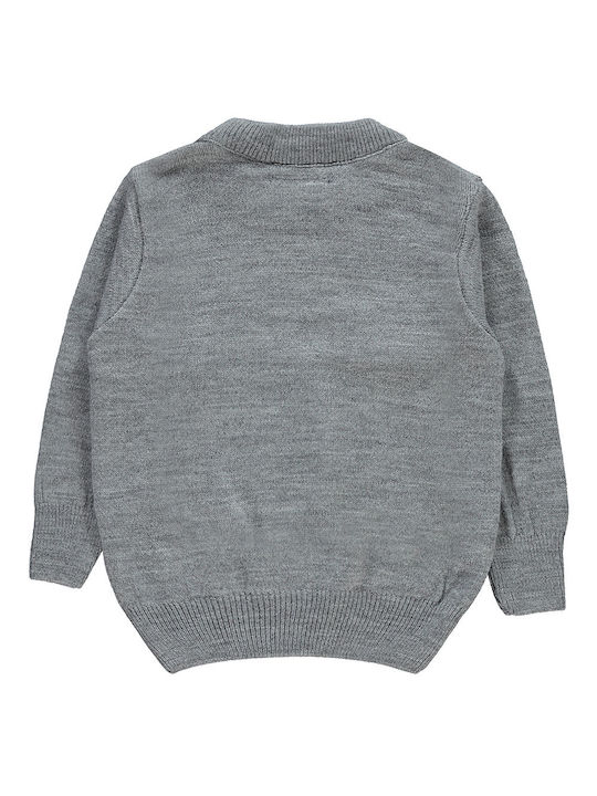 Children's sweater grey for boys (6-10 years old)