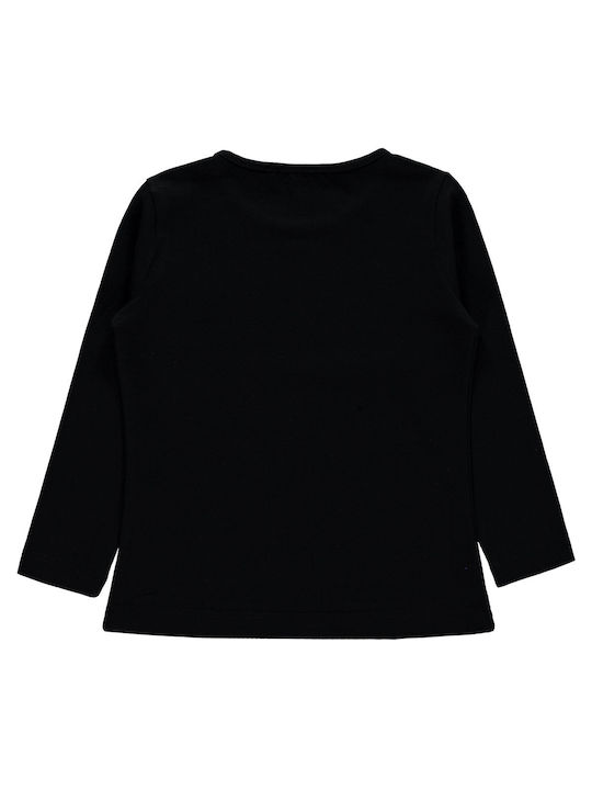 Girls' blouse black (6-10 years old)