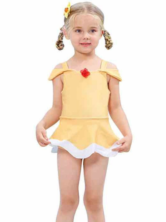 Princess Belle swimsuit for kids - Yellow