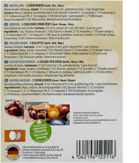 Heitmann-eienfarben Goldglanz Easter Egg Dye Gold