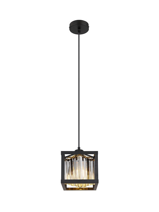 Globo Lighting Mathilde Pendant Light Single-Light for Socket E27 Black