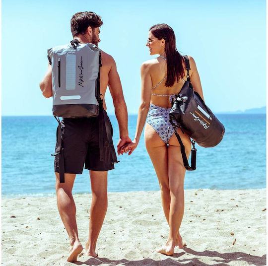 Maui & Sons Στεγανός Σάκος Πλάτης 30lt Μαύρος