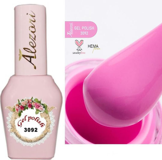 Alezori Classic Semipermanent Lac de Unghii 3092 Roz intens Barbie 15ml 1buc