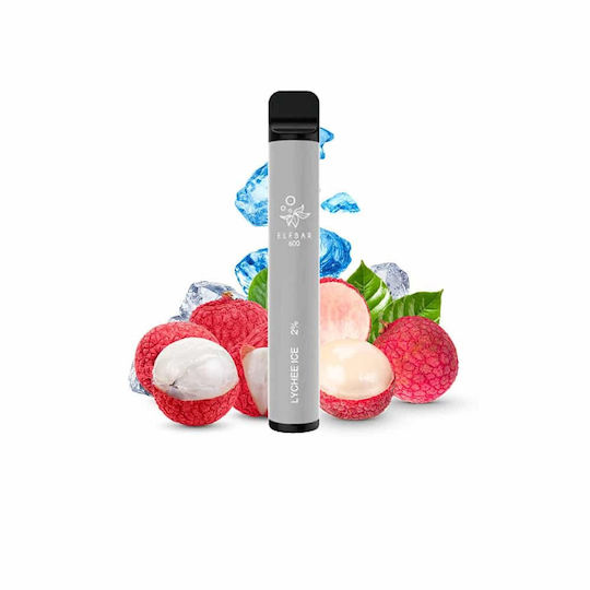 Elf Bar Disposable Electronic Cigarette 600 Puffs Lychee Ice 2ml 20mg Lychee Ice Gray