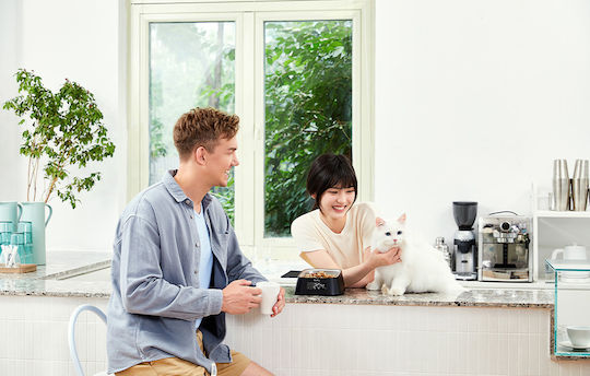 Pawbby Smart Pet Ανοξείδωτο Μπολ Φαγητού για Σκύλο & Γάτα σε Μαύρο Χρώμα