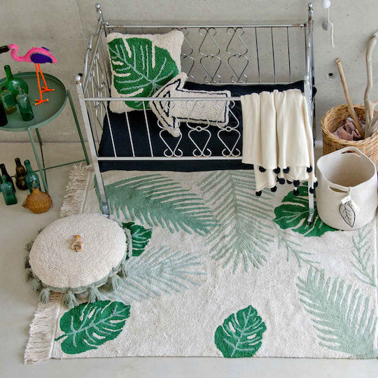 Lorena Canals Kinder Wurfkissen Monstera Beiges 38x38cm