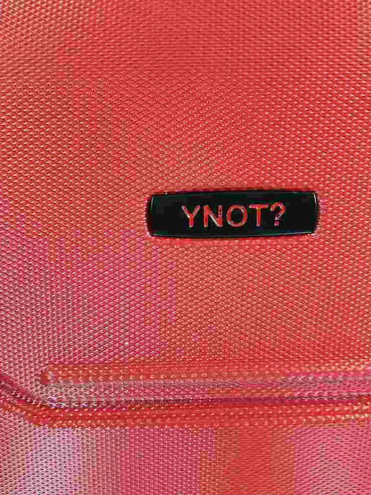 Y Not? Μεσαία Βαλίτσα Ταξιδίου Σκληρή Κόκκινη με 4 Ρόδες Ύψους 67.5εκ.