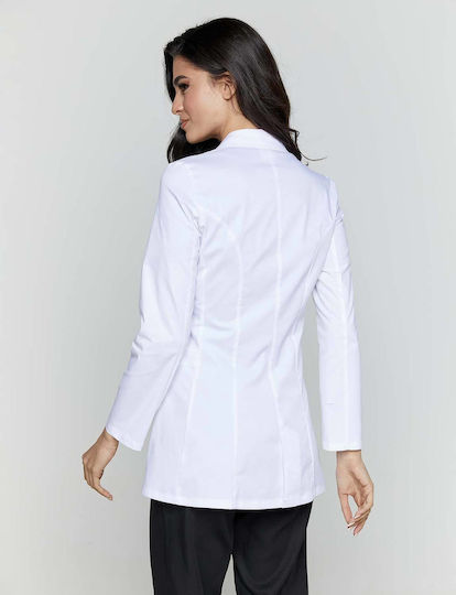 Velilla Feel Medizinischer Verbandskittel Weiß aus Baumwolle und Polyester