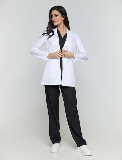 Velilla Feel Medizinischer Verbandskittel Weiß aus Baumwolle und Polyester