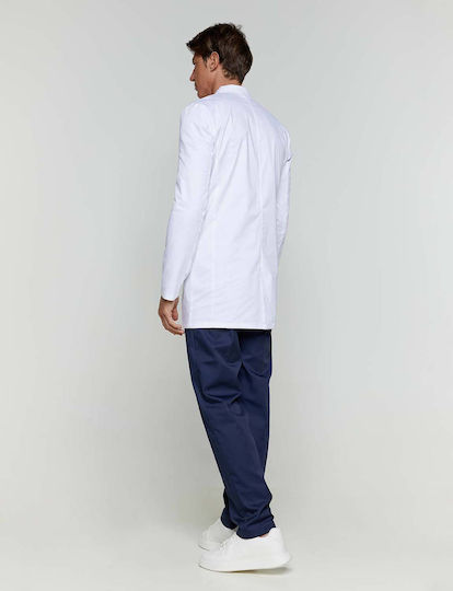 Velilla Flow Medizinischer Verbandskittel Weiß aus Baumwolle und Polyester