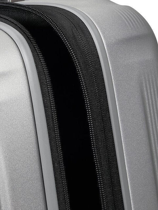 Samsonite NUON Valiză Mare De Călătorie Dură Argintie Cu 4 Roți Înălțime 75 Cm