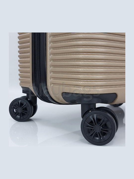 Forecast A922 Large Travel Suitcase Hard Gold with 4 Wheels Height 75cm