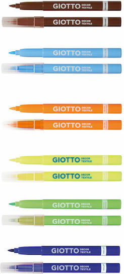Giotto Decor Marker Orange Permanent Für Stoff Neon 000494700