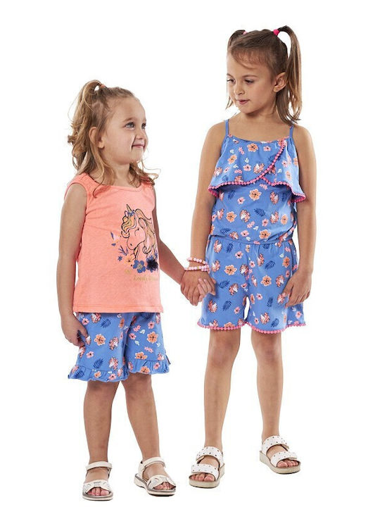 Kids' Fabric Jumpsuit Shorts/Bermudas Blue