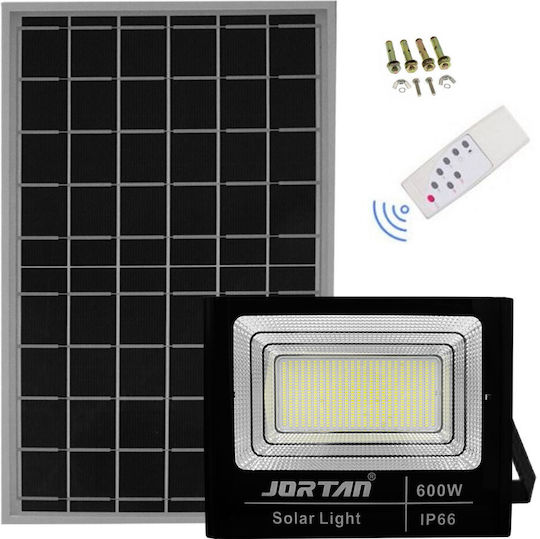 Jortan Jortan Waterproof Solar LED Floodlight 600W Cold White 6500K with Remote Control IP66
