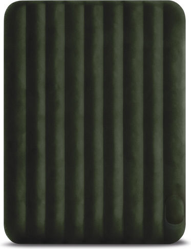 Intex Inflatable Double Air Mattress with Integrated Pump Downy 203x152x25cm Gray