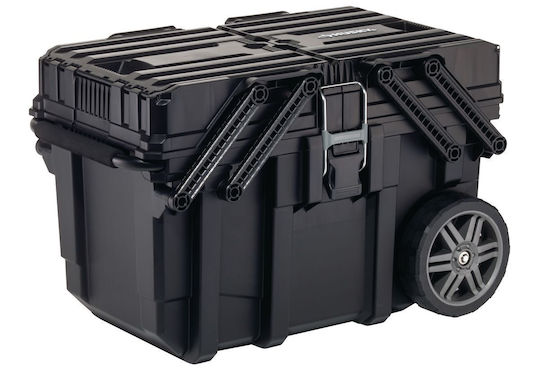 Keter Cantilever Tool Storage Plastic Wheeled Box W64.6xD37.3xH41cm 720303714