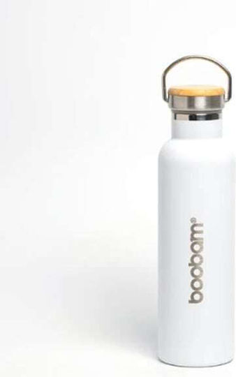 Boobam Boobam Stainless Steel Thermos Bottle 1L White