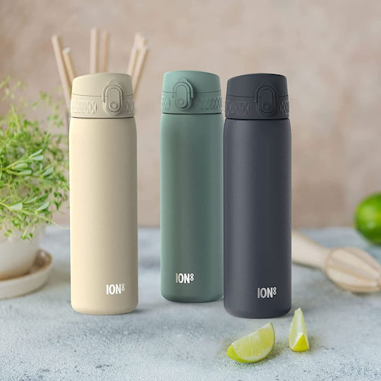 Ion8 Recyclable Bottle Thermos Stainless Steel BPA Free 500ml Dark Blue with Mouthpiece