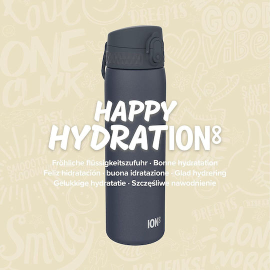 Ion8 Recyclable Bottle Thermos Stainless Steel BPA Free 500ml Dark Blue with Mouthpiece