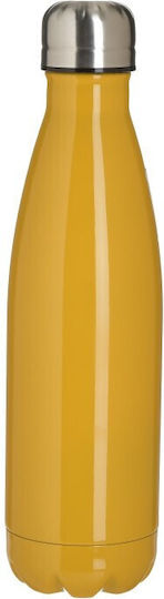 5Five Flasche Thermosflasche Rostfreier Stahl 500ml Gelb